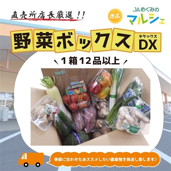 店長厳選!!　野菜ボックスDX 12品以上！